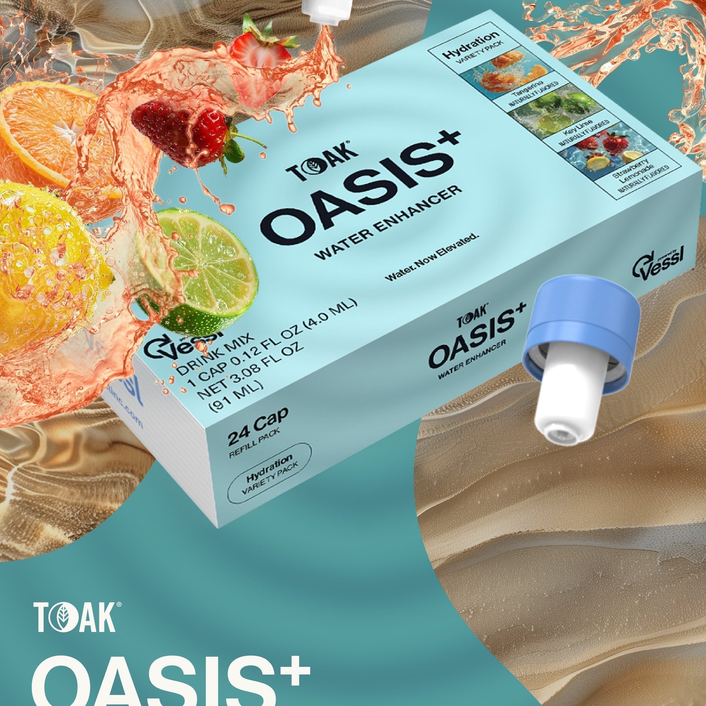 Introducing TOAK Oasis+ Water Enhancer: Hydration with a Twist